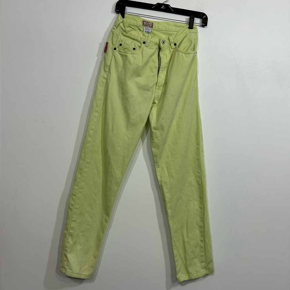 Rare For JosephVintage Pastel Green High Waisted Straight Leg Jeans Size 28